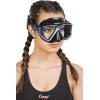 imageCressi Perfect View Scuba and Snorkeling Mask in Pure Comfortable Silicone  Liberty Quattro Designed in ItalyBlackSapphireBlue