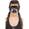 imageCressi Perfect View Scuba and Snorkeling Mask in Pure Comfortable Silicone  Liberty Quattro Designed in ItalyBlackSapphireBlue