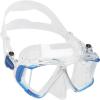 imageCressi Perfect View Scuba and Snorkeling Mask in Pure Comfortable Silicone  Liberty Quattro Designed in ItalyClearSapphireSilver