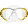 imageCressi Perfect View Scuba and Snorkeling Mask in Pure Comfortable Silicone  Liberty Quattro Designed in ItalyClearYellowSilver