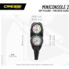imageCressi Scuba Diving Mini Console  Depth Gauge  Pressure Gauge  MiniConsole 2 made in ItalyImperial