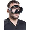 imageCressi Single Lens Frameless Scuba Mask for Good Visibility  FDual Designed in ItalyBlackBlue