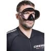 imageCressi Single Lens Frameless Scuba Mask for Good Visibility  FDual Designed in ItalyBlackRed