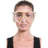imageCressi Single Lens Frameless Scuba Mask for Good Visibility  FDual Designed in ItalyClearYellow