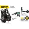 imageCressi Starter Pro Scuba Diving Package  BCD Compact  Compact Regulator  Console  Made in Italy2XSmall