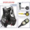 imageCressi Starter Pro Scuba Diving Package  BCD Compact  Compact Regulator  Console  Made in ItalyXLarge