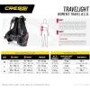 imageCressi Travelight 15 LBS Scuba Diving Package Carry On Reg Dive Computer GupG Reg Bag and Kraken Dive TorchPink