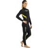 imageOnePiece Scuba Diving Full Wetsuit 5mm7mm Durable Nylon II Neoprene Mens and Ladies  Castoro Designed in Italy5mm Lady BlackYellow