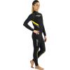 imageOnePiece Scuba Diving Full Wetsuit 5mm7mm Durable Nylon II Neoprene Mens and Ladies  Castoro Designed in Italy5mm Lady BlackYellow