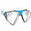 imageCressi Adult Dive Mask with Inclined Lens Lateral Visibility and Silicone Skirt for Scuba Diving  Penta Made in ItalyClearBlue