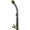 imageCressi Adult Diving Dry Snorkel with Splash Guard and Top Valve  Supernova Dry Designed in ItalyBlackLime