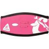 imageCressi Neoprene Mask Strap Cover with Ponytail Opening Keep Hair Tied and Secure with No TanglesPinkWhite