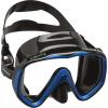 imageCressi Perfect View Scuba Diving Snorkeling Mask in Pure Comfortable Silicone  Available with Different Panoramic Lenses  Liberty Designed in ItalyBlackBlue SPE