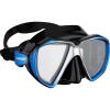 imageCressi Perfect View Scuba Diving Snorkeling Mask in Pure Comfortable Silicone  Liberty Duo Designed in ItalyBlackBlueSilver
