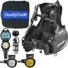 imageCressi R1 BCD Donatello Dive Computer AC2 Compact Regulator Set GupG Reg Bag Scuba Diving PackageWhite