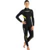 imageOnePiece Scuba Diving Full Wetsuit 5mm7mm Durable Nylon II Neoprene Mens and Ladies  Castoro Designed in Italy5mm Lady BlackYellow