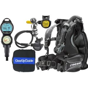 imageCRESSI Trim Scuba Diving Gear Package Complete with Patrol BCD  Donatello C2 Dive Computer  AC2 Compact Regulator Set Fully Assembled L