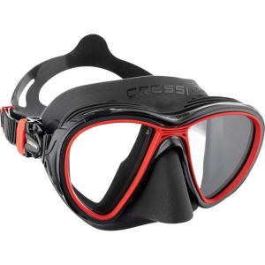 imageCressi Adult Dive Mask with Advanced Fog System and Improved Downward Visibility  Quantum Made in ItalyBlackRed