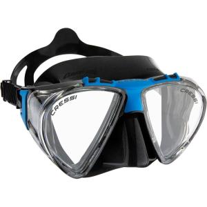 imageCressi Adult Dive Mask with Inclined Lens Lateral Visibility and Silicone Skirt for Scuba Diving  Penta Made in ItalyBlackBlue