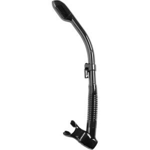 imageCressi Adult Diving Dry Snorkel with Splash Guard and Top Valve  Supernova Dry Designed in ItalyBlackBlack