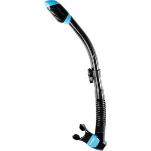 imageCressi Adult Diving Dry Snorkel with Splash Guard and Top Valve  Supernova Dry Designed in ItalyBlackBlue