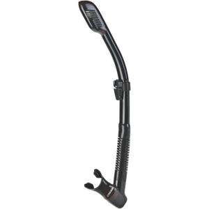 imageCressi Adult Diving Dry Snorkel with Splash Guard and Top Valve  Supernova Dry Designed in ItalyBlackBrown
