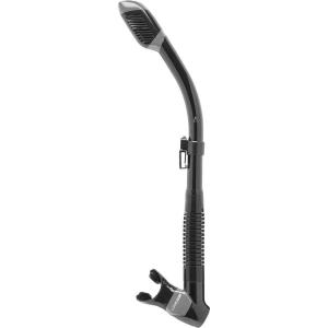 imageCressi Adult Diving Dry Snorkel with Splash Guard and Top Valve  Supernova Dry Designed in ItalyBlackSilver