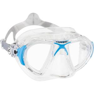 imageCressi Adult HighEnd Scuba Diving Mask Made in the Revolutionary Crystal Silicone  Big Eyes Evolution Crystal Made in ItalyBlue