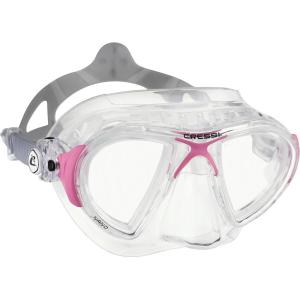 imageCressi Adult HighEnd Scuba Diving Mask Made in the Revolutionary Crystal Silicone  Big Eyes Evolution Crystal Made in ItalyPink