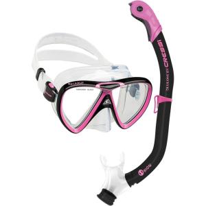imageCressi Adult Snorkeling Kit Mask ampamp Snorkel  Quality Equipment for Discovering the Underwater World  Ikarus ampamp Orion Designed in ItalyBlackPink