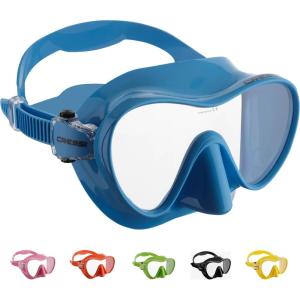 imageCressi F1 Scuba Diving Snorkeling Frameless Mask  Perfect Seal Silicone Skirt  Designed in Italy by CressiBlue