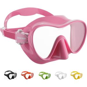 imageCressi F1 Scuba Diving Snorkeling Frameless Mask  Perfect Seal Silicone Skirt  Designed in Italy by CressiPink