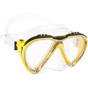 imageCressi LINCE Adult Scuba Diving Snorkeling and Freediving Mask  Cressi 100 Made in Italy Since 1946ClearYellow