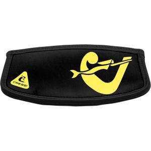 imageCressi Neoprene Mask Strap Cover  Prevents Discomfort and Protects Mask Strap  Simply Neo Mask Strap CoverBlackYellow