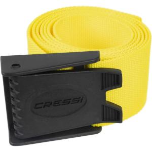 imageCressi Nylon Weight Belt with Hard Plastic Buckle for Freediving and Spearfishing Kos  Designed in ItalyYellow