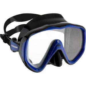 imageCressi Perfect View Scuba Diving Snorkeling Mask in Pure Comfortable Silicone  Available with Different Panoramic Lenses  Liberty Designed in ItalyBlackBlue