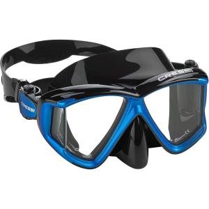 imageCressi Perfect View Scuba and Snorkeling Mask in Pure Comfortable Silicone  Liberty Quattro Designed in ItalyBlackSapphireBlue