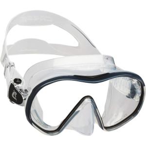 imageCressi Single Lens Frameless Scuba Mask for Good Visibility  FDual Designed in ItalyClearBlack