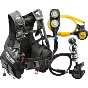imageCressi Starter Pro Scuba Diving Package  BCD Compact  Compact Regulator  Console  Made in ItalyXLarge
