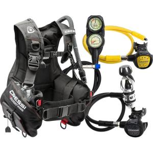 imageCressi Starter Pro Scuba Diving Package  BCD Compact  Compact Regulator  Console  Made in ItalyXSmall