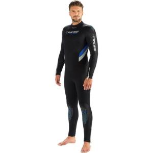 imageOnePiece Scuba Diving Full Wetsuit 5mm7mm Durable Nylon II Neoprene Mens and Ladies  Castoro Designed in Italy7mm Man BlackBlue