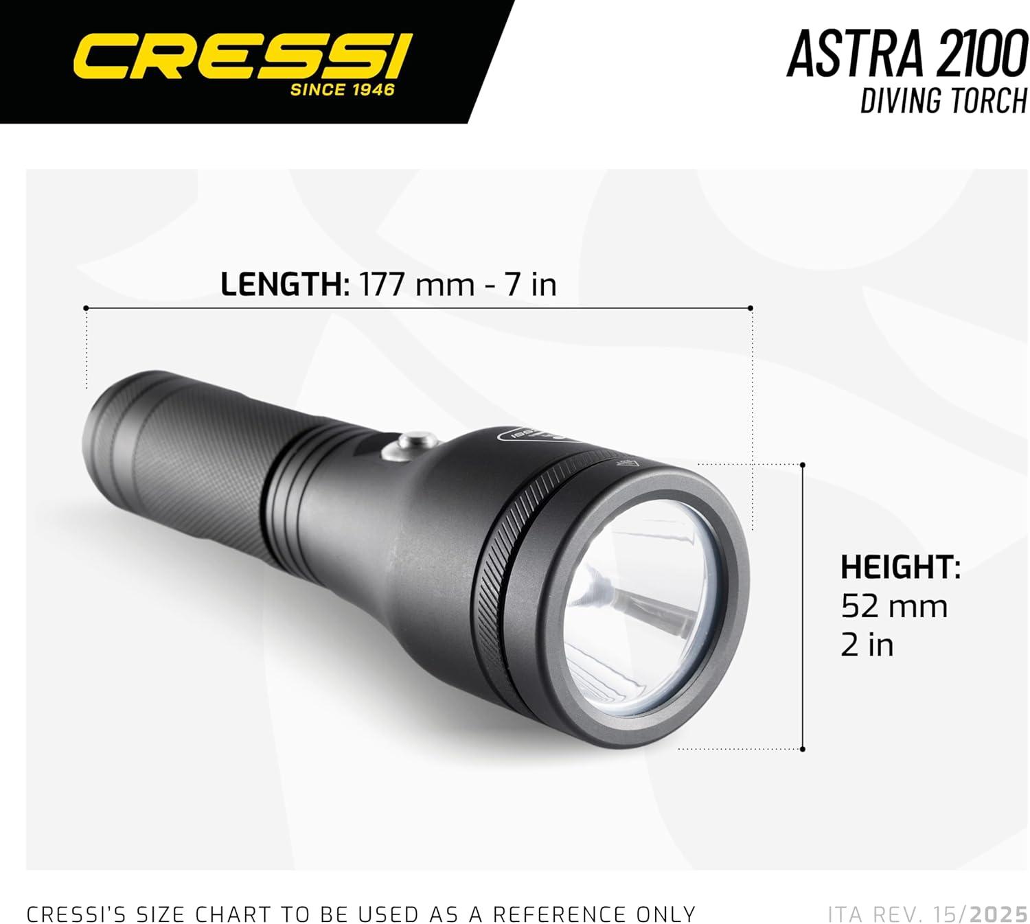 imageCressi Astra Underwater Torches 1200 lm2100 lm