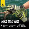imageCressi Puncture Resistant Diving Gloves  Bumps Protection  Palm Protection Against Stings and Cuts  Ideal for Spearfishing Lobstering HEX Designed in ItalyLime