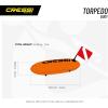 imageCressi Technical Inflatable Float with Dive Flag  Ideal for Diving Freediving Spearfishing SnorkelingOrange Fluo