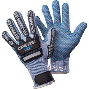 imageCressi Puncture Resistant Diving Gloves  Bumps Protection  Palm Protection Against Stings and Cuts  Ideal for Spearfishing Lobstering HEX Designed in ItalyBlue