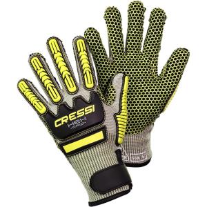 imageCressi Puncture Resistant Diving Gloves  Bumps Protection  Palm Protection Against Stings and Cuts  Ideal for Spearfishing Lobstering HEX Designed in ItalyLime