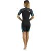 imageCressi Shorty Womens Wetsuit for Scuba Diving Snorkeling Windsurfing 3 mm Neoprene  Playa FlexBlackAquamarine
