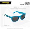 imageCressi Kids Cool Sporty Sunglasses AntiUV Polarized Lenses for 6 years old and up  KiddoLight Blue