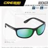 imageCressi Rocker Floating Adult Sport Buoyant Sunglasses Polarized Lenses Protective Case  Best for Beach ActivitiesBlackBlack  Orange Mirrored Lens
