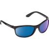 Black/Black - Blue Mirrored Lens